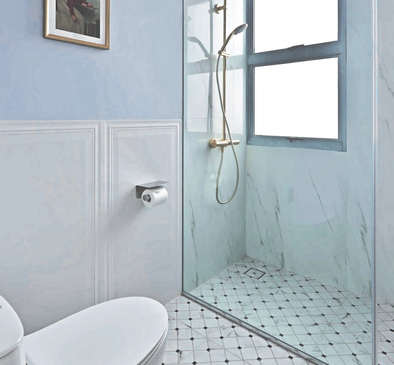 Bathroom wainscoating